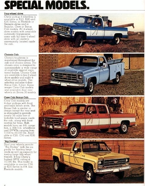 1978 Chevrolet Pickups Brochure Page 6